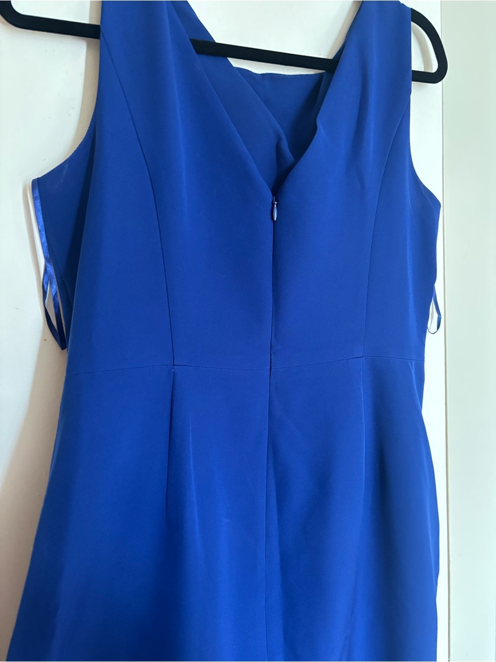 Eliza J Royal Blue Sleeveless Cascading Ruffle- Maxi Dress - Picture 7 of 7
